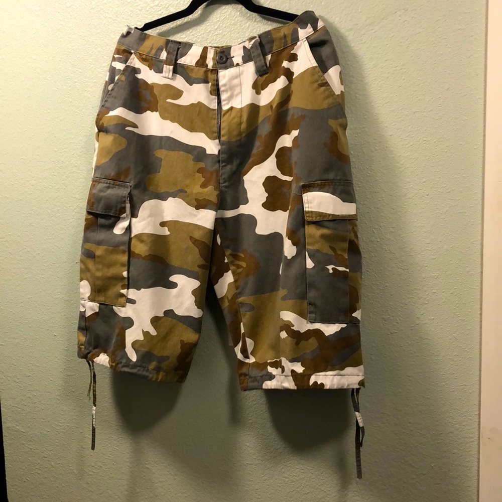 Cargo Camo shorts.